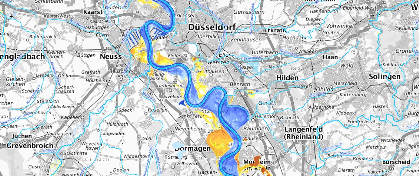 Bild der Hochwasserkarte